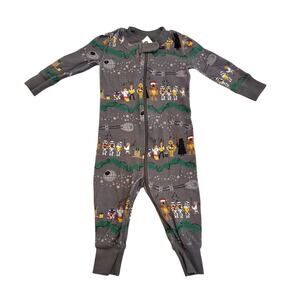 Hanna Andersson Star Wars Holiday-Themed Zip Up Sleeper Pajamas 3-6 months